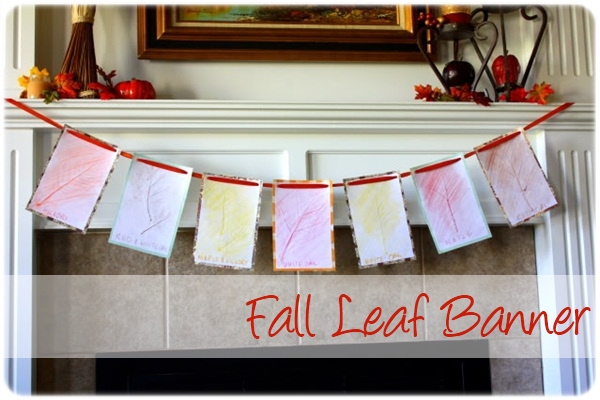 Homemade Fall Leaf Banner {Frugal DIY Tutorial}