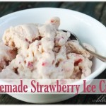 homemade strawberry ice cream