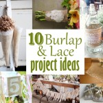 burlap and lace