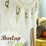 burlap banner