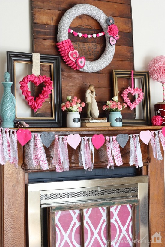 Valentine’s Mantel by My Blessed Life
