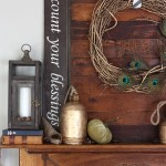 Gorgeous Fall Mantel | MyBlessedLife.net