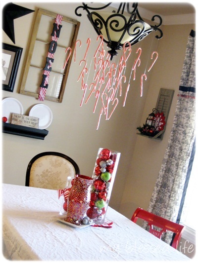 Make A Candy Cane Chandelier