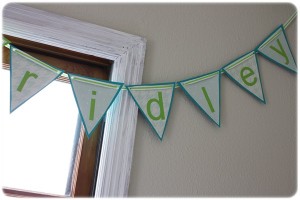 Homemade Pennant Birthday Banner {Tutorial} - My Blessed Life™