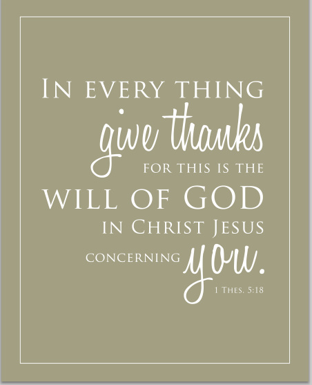 in everything give thanks