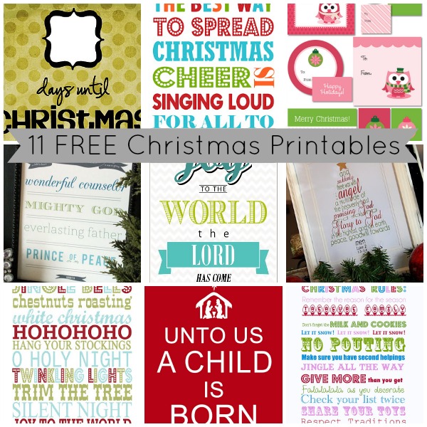 Free Christmas Printables