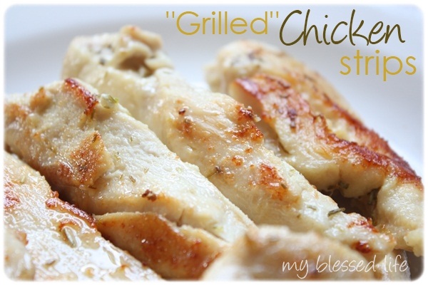 “Grilled” Chicken Strips