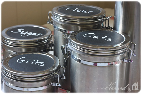 DIY Customized Kitchen Canisters