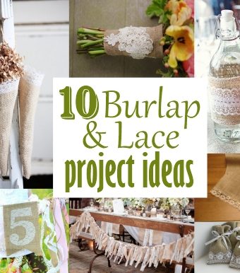 burlap and lace