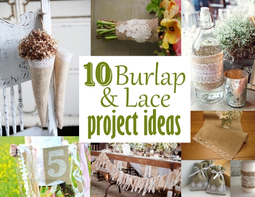 burlap and lace