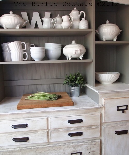 Changing table outlet and hutch