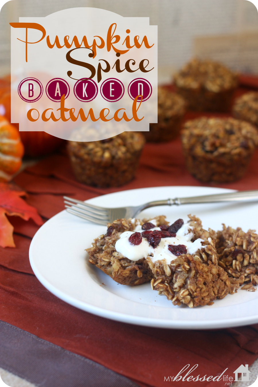 pumpkin spice baked oatmeal