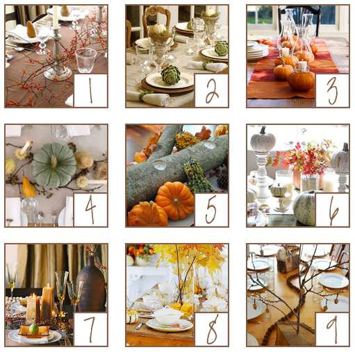 9 Lovely Fall Tablescapes