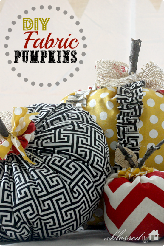 fabric pumpkins