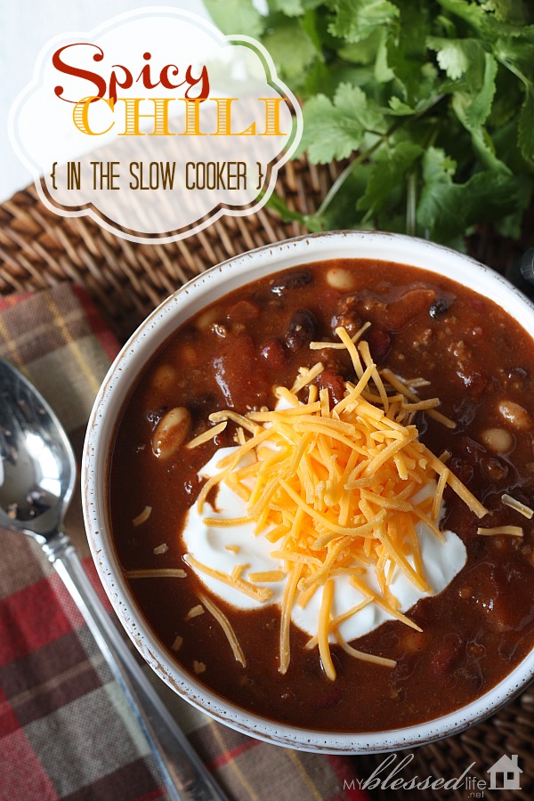 Spicy Chili {In The Slow Cooker}