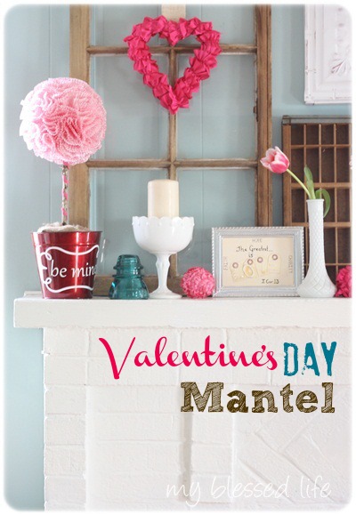 Valentine's Mantel