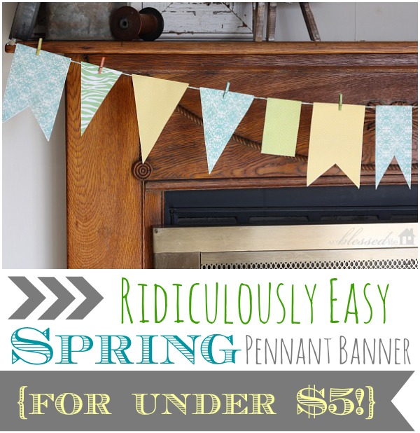 Spring Paper Banner {For Under $5!}