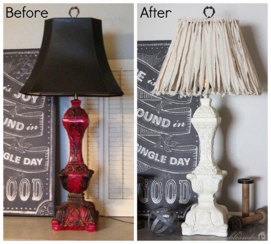 Lamp Makeover Before & After