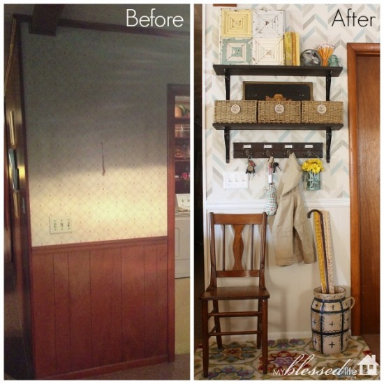 DIY Drop Space {Amazing Before and After} | MyBlessedLife.net