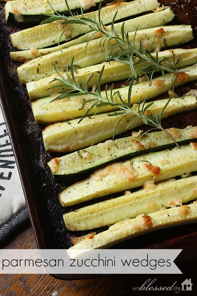 Zucchini Recipe | Parmesan Zucchini Wedges