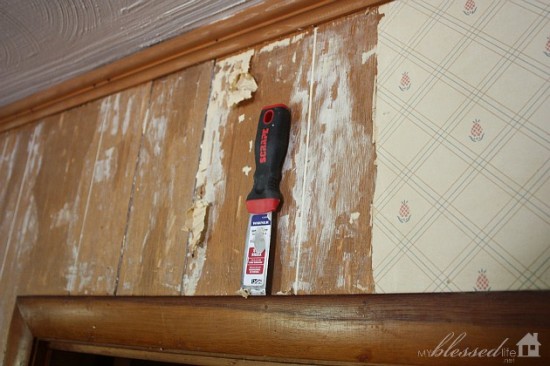 How To Remove Wallpaper From Paneling {The Easy Way} - My Blessed Life™