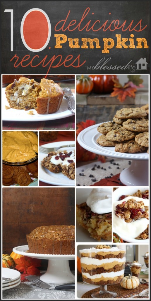 10 Delicious Pumpkin Recipes | MyBlessedLife.net