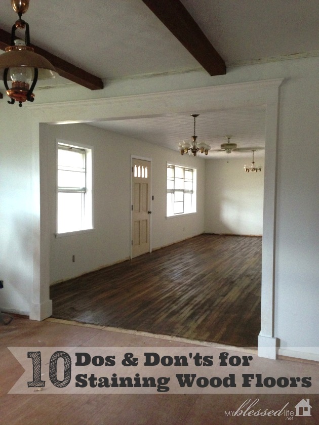 10 Dos and Don’ts for Staining Wood Floors