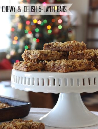 Chewy and Delish 5 Layer Bars | MyBlessedLife.net