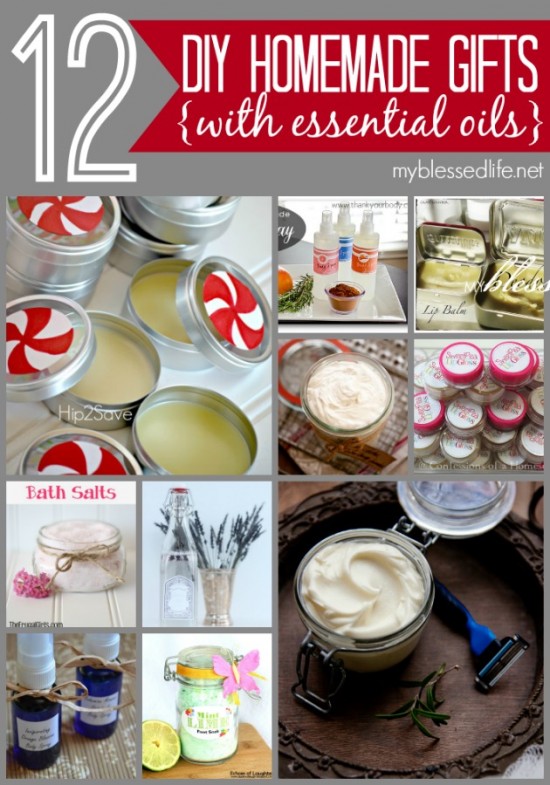 12 Homemade Gifts with Essential Oils