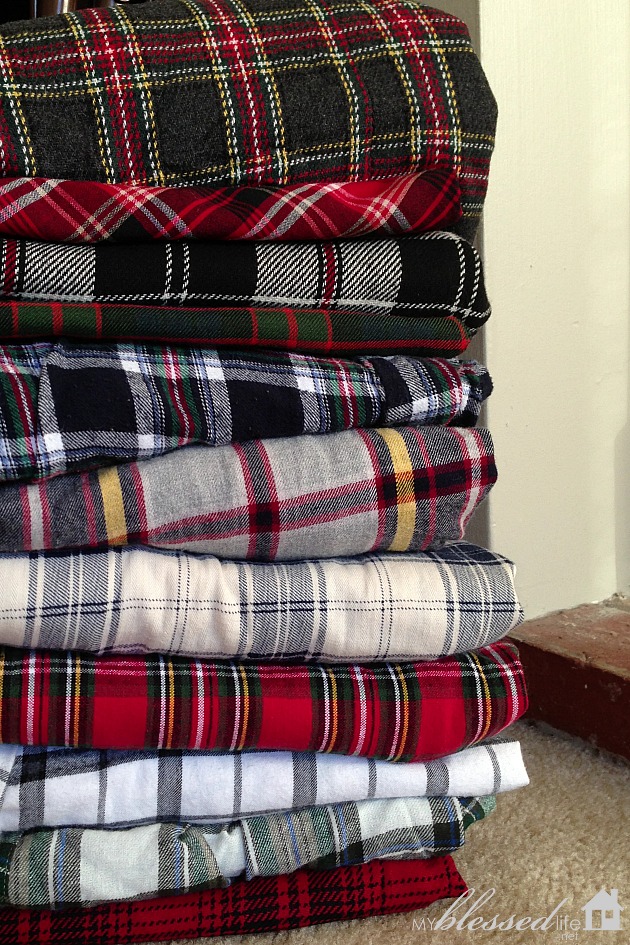 DIY Tartan Plaid Bunting Tutorial - My Blessed Life™