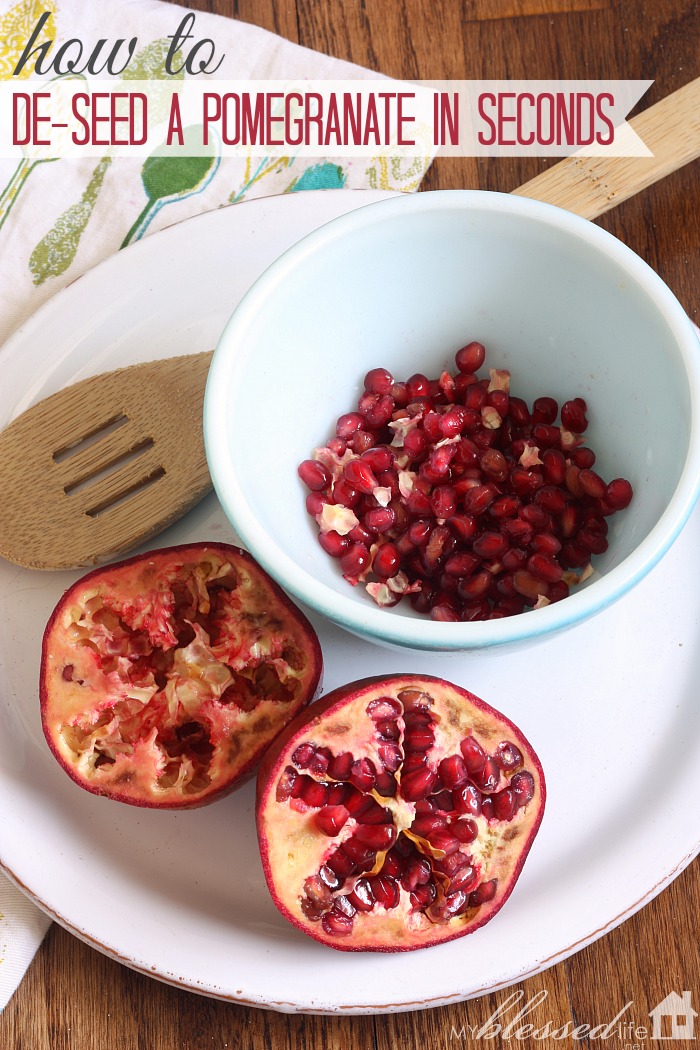 How to DeSeed A Pomegranate In Seconds | MyBlessedLife.net