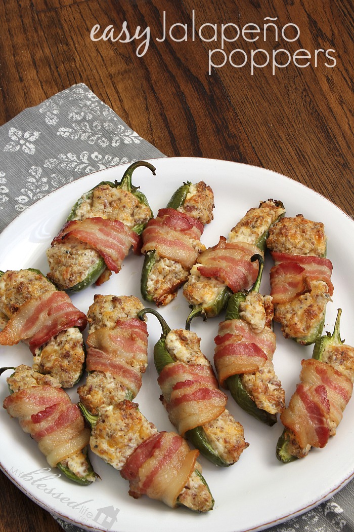 Easy Jalapeño Poppers | With Sausage & Bacon