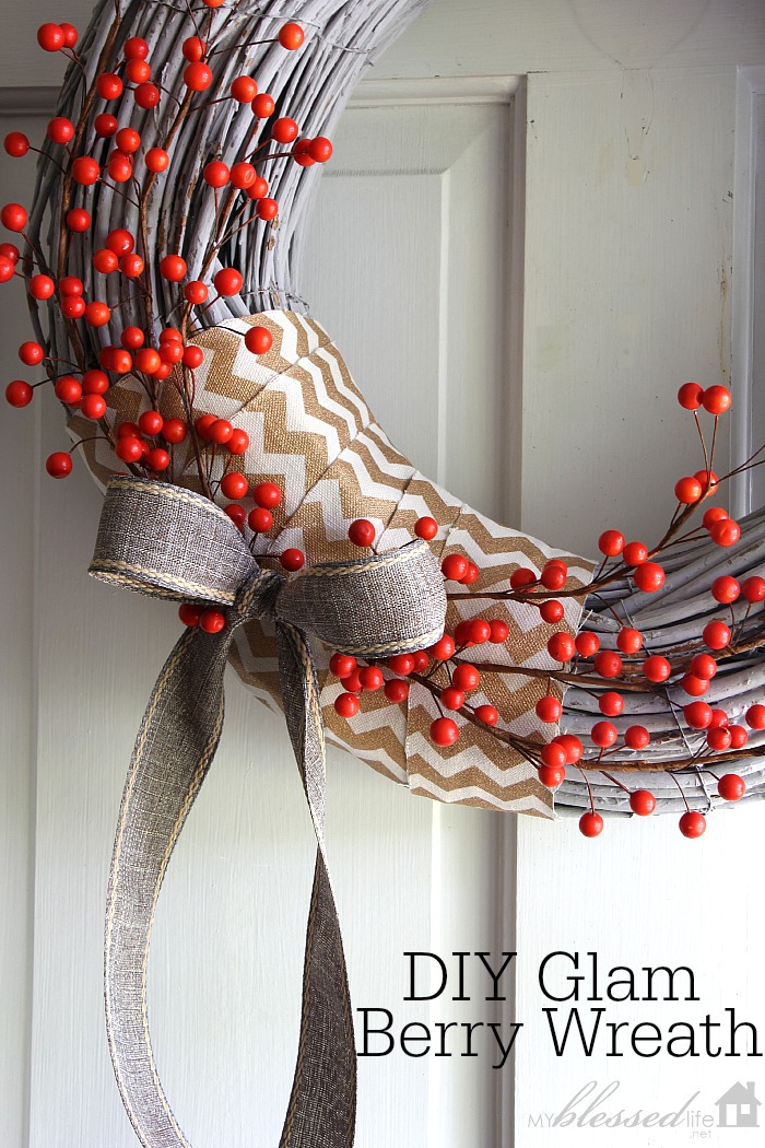 DIY Glam Berry Wreath | MyBlessedLife.net