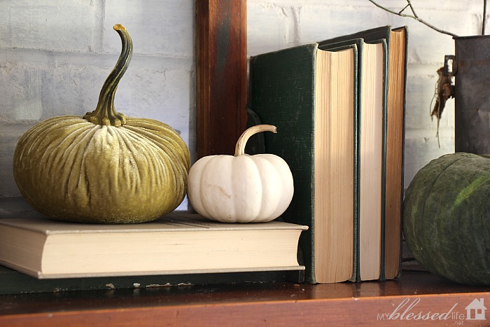 Natural Fall Mantel | MyBlessedLife.net