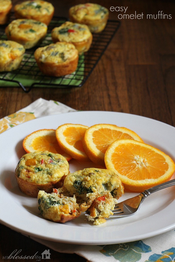 Healthy Breakfast Ideas | Easy Omelet Muffins | MyBlessedLife.net