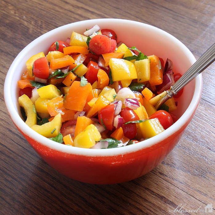 Veggie Chop Salad | MyBlessedLife.net