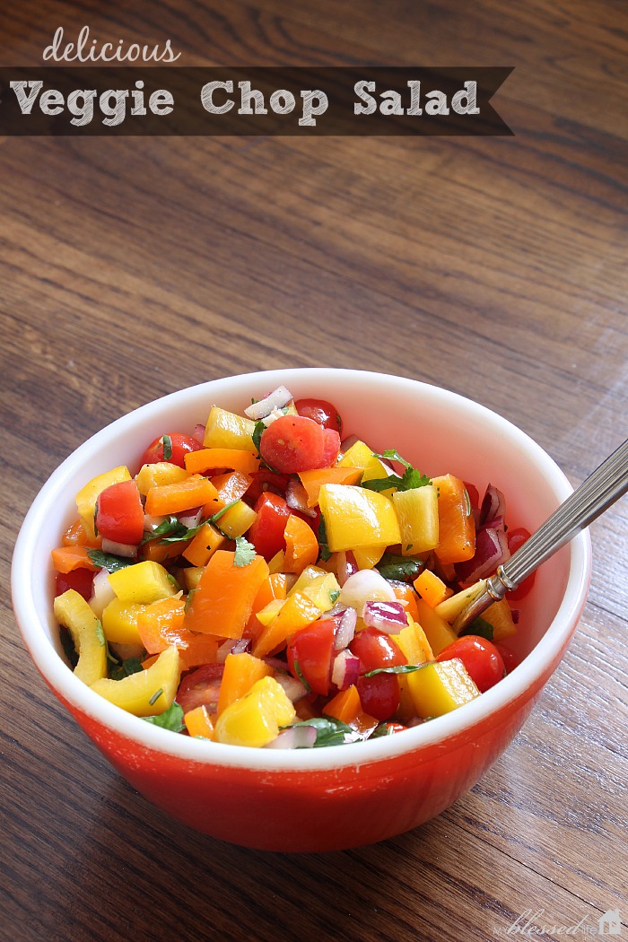 Veggie Chop Salad | MyBlessedLife.net