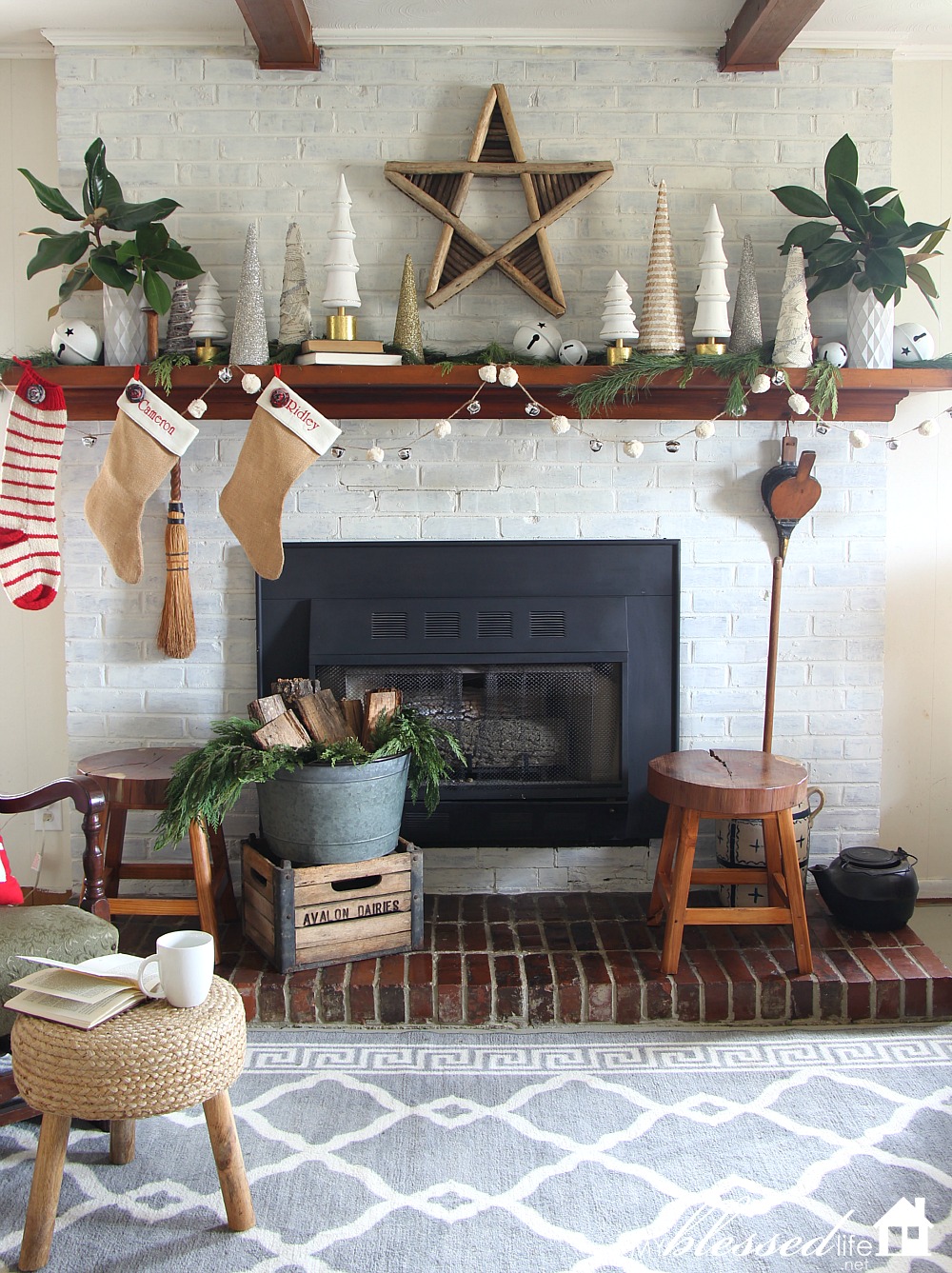 Christmas Mantel 2015 | MyBlessedLife.net