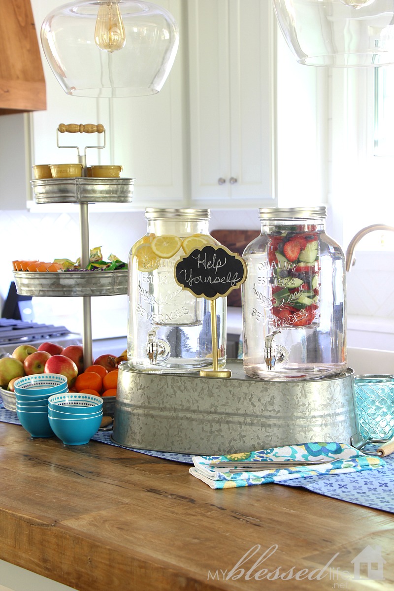 Easy Drink And Snack Station | MyBlessedLife.net